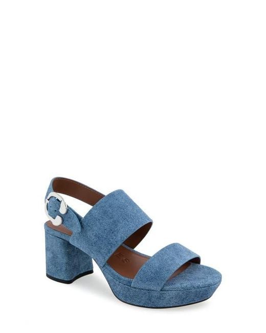 Aerosoles Blue Camera Platform Sandal