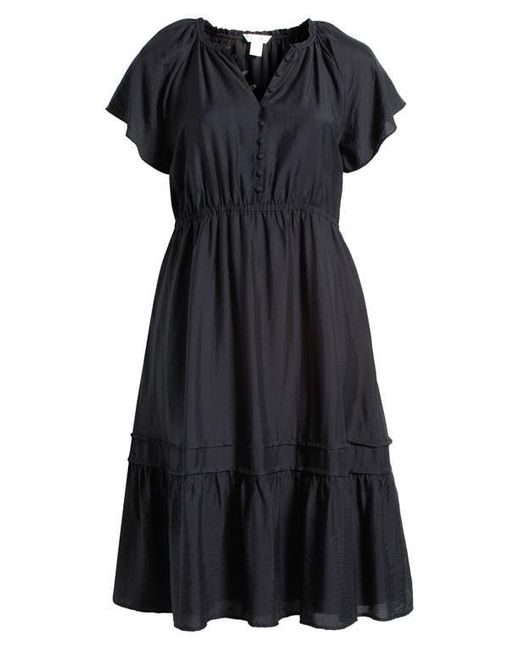 linen prairie dress Movie Inspired Vintage Linen Square Collar Prairie Dress Blue / L I Retro Fairy