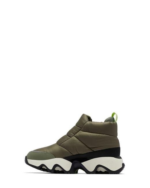 Sorel Green Kinetic Impact Waterproof Zip Bootie