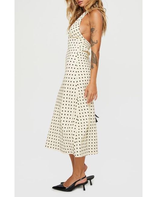Princess Polly Kimbelle Polka Dot Halter Neck Dress | Lyst