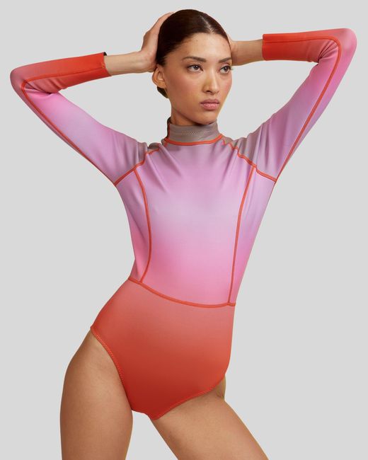 Cynthia Rowley Pink Sunset Surf Wetsuit