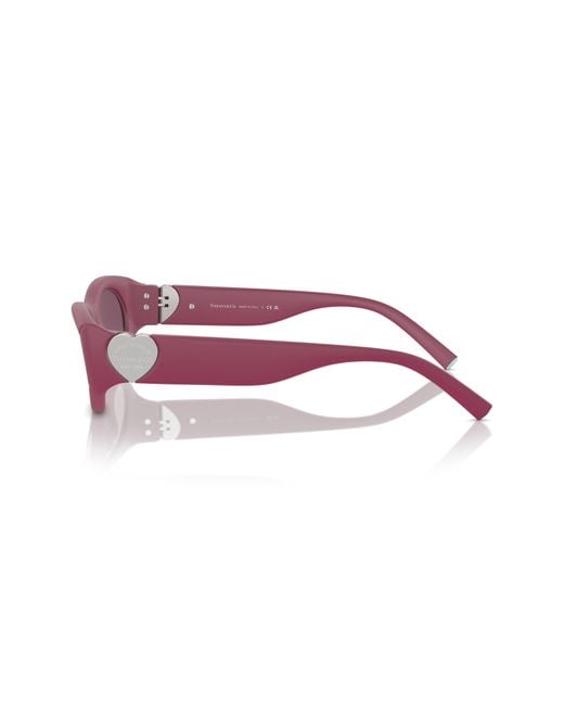 Tiffany & Co Pink 55mm Oval Sunglasses