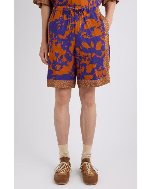 Dries Van Noten Red Piperi Drawstring Shorts for men