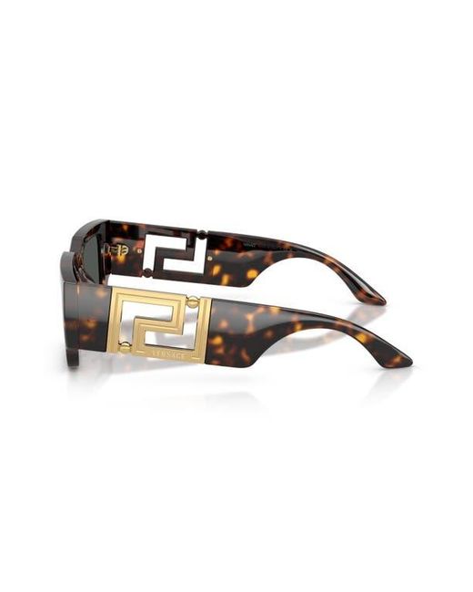 Versace Gray 54Mm Rectangular Sunglasses for men