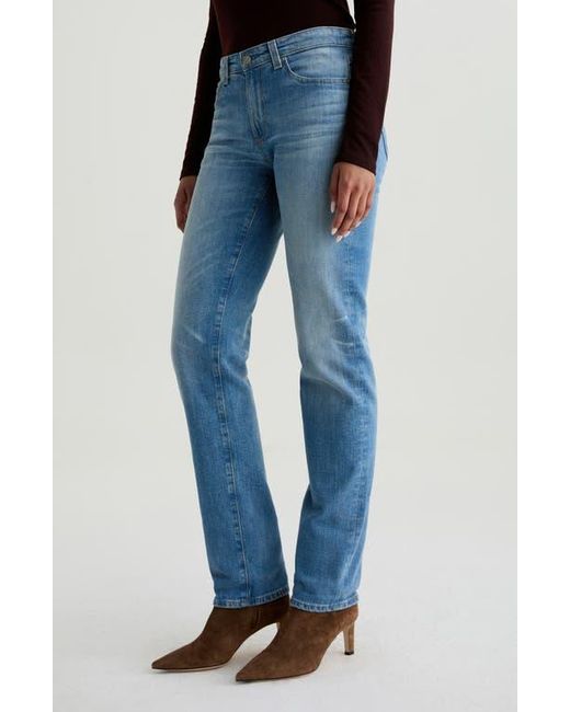 AG Jeans Blue Sandra Low Rise Straight Leg Jeans