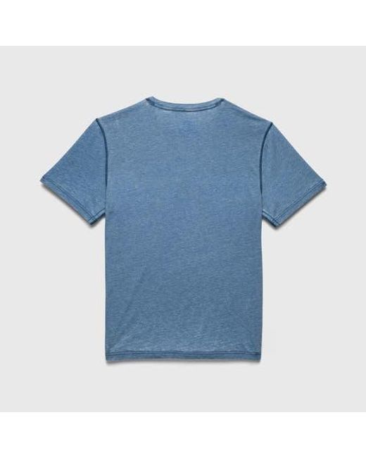 Surfside Supply Blue Sean Burnout Henley for men