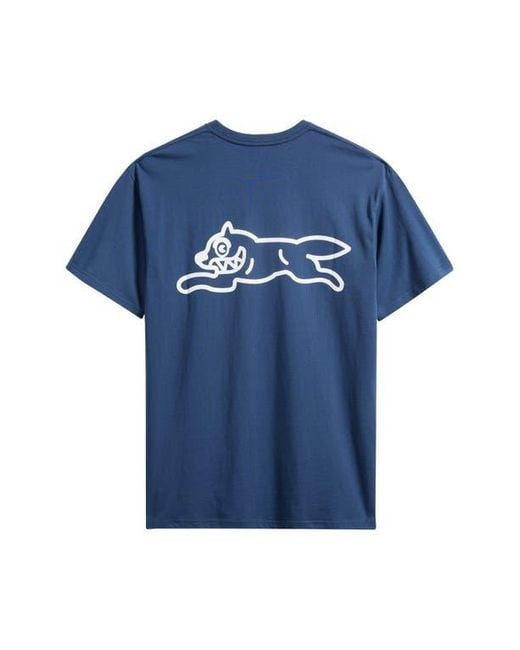 ICECREAM Blue Classic Graphic T-Shirt for men