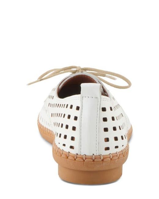 Spring Step White Deysi Perforated Derby