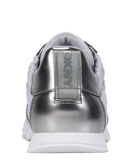 DKNY White Fahn Sneaker