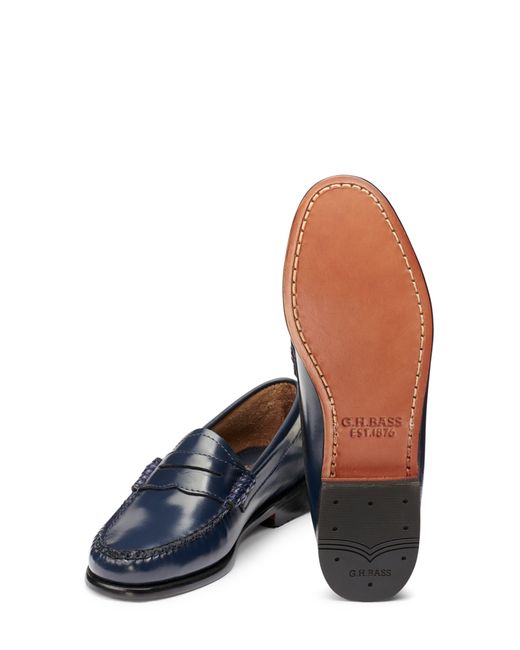 G.H.BASS Blue G. H.bass Whitney Leather Loafer