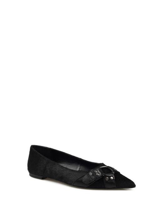 Zigi Black Hilo Pointed Toe Flat