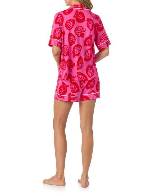 Room Service Pjs Red Print Short Pajamas