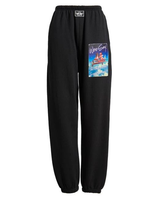 Boys Lie Black 1-800 Disconnected Kimmy Cotton Blend Sweatpants
