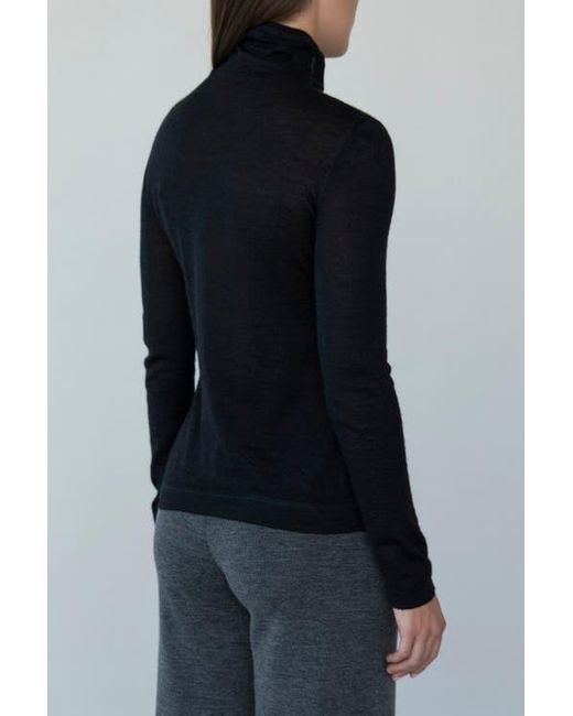 SSKEIN Black T Neck Pullover