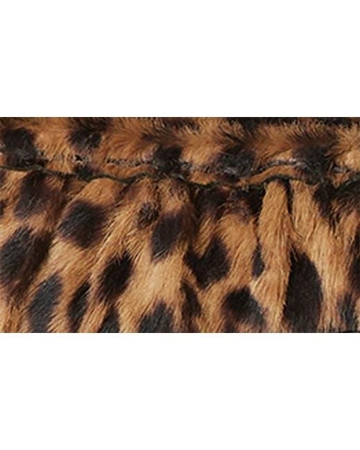 Fendi Brown Baguette Genuine Calf Hair Loafer