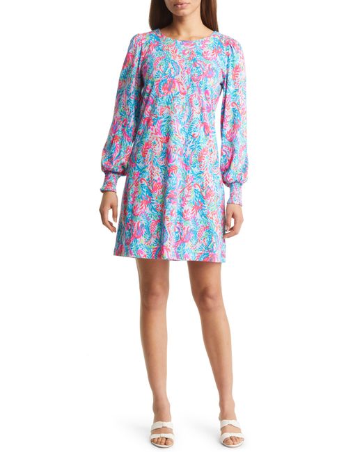 Lilly Pulitzer Diann Long Sleeve Cotton Dress in Blue Lyst