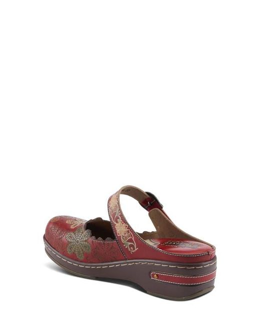 Spring Step Brown Flochino Platform Mule