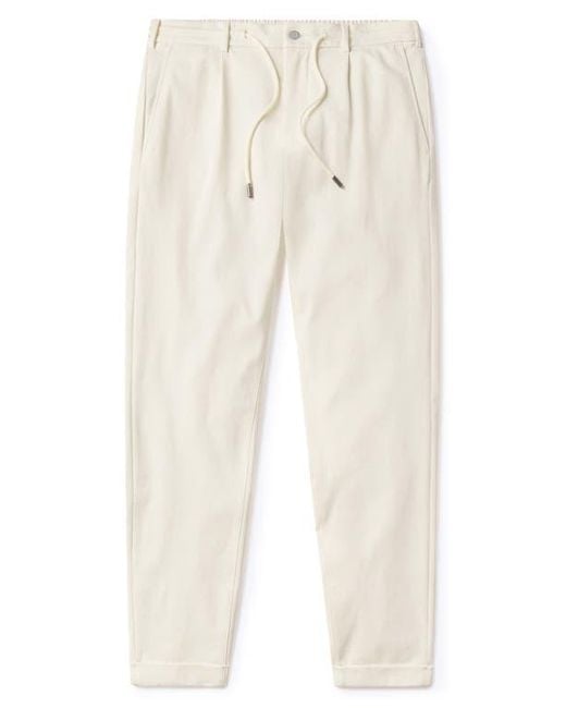 Cuts Natural Soho Pleated Stretch Trousers for men