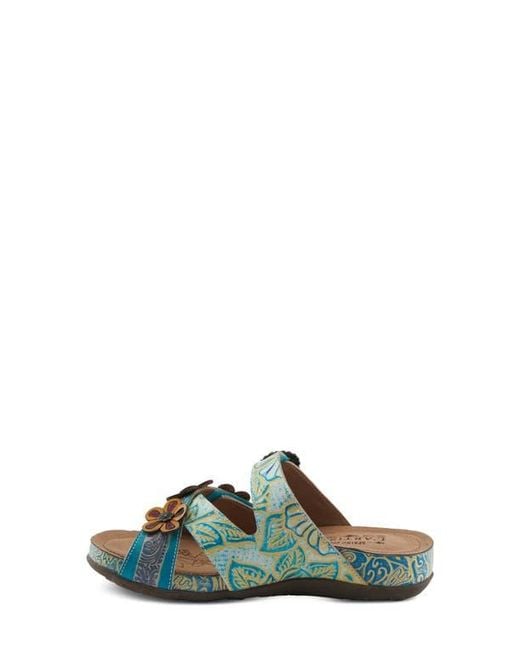 Spring Step Blue Caelana Sandal