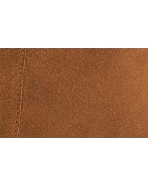 Mango Brown Suede Shopper Tote