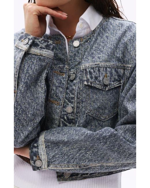 Bayeas Black Print Denim Jacket