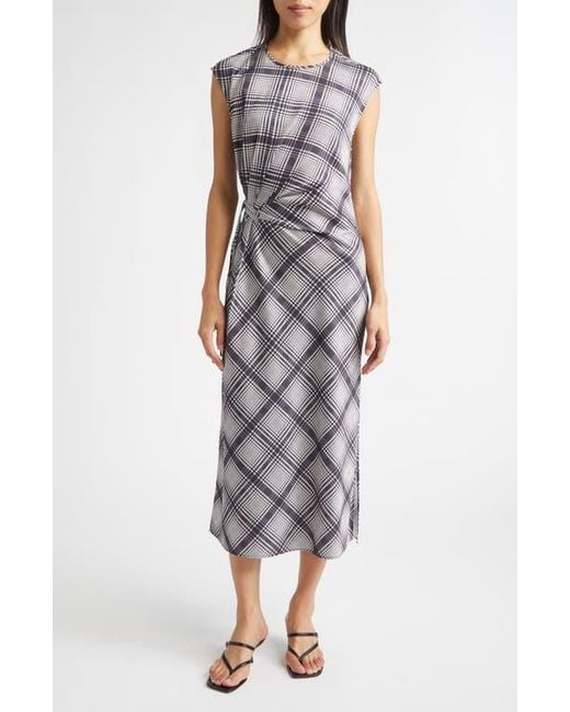 10 Crosby Derek Lam Multicolor Adelita Lattice Print Midi Dress