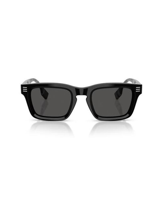 Burberry Black 51Mm Rectangular Sunglasses for men