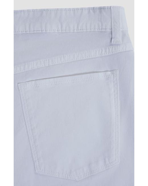 Bugatchi White Stretch Cotton Pants for men