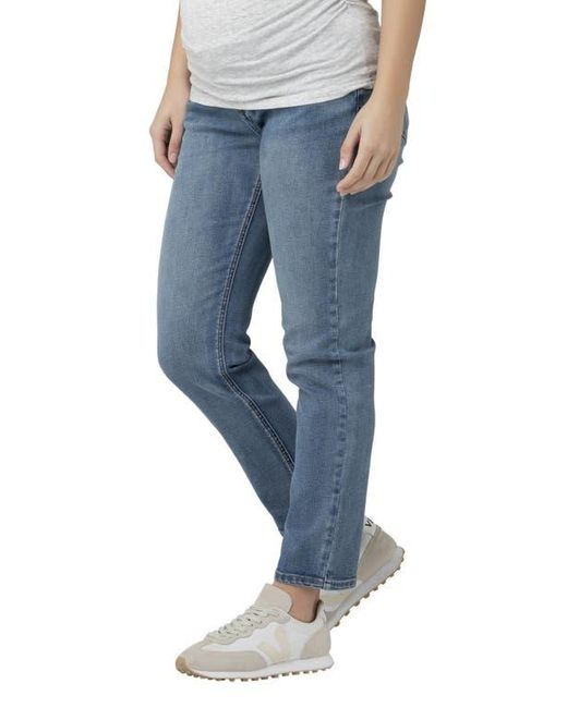Ripe Maternity Blue Hunter Over Bump Crop Jean