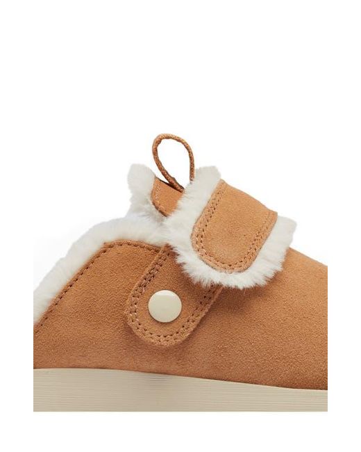 Sorel Brown Viibe Faux Fur Clog
