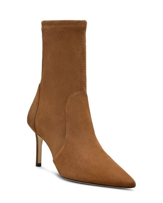 Stuart Weitzman Brown Stuart Pointed Toe Bootie