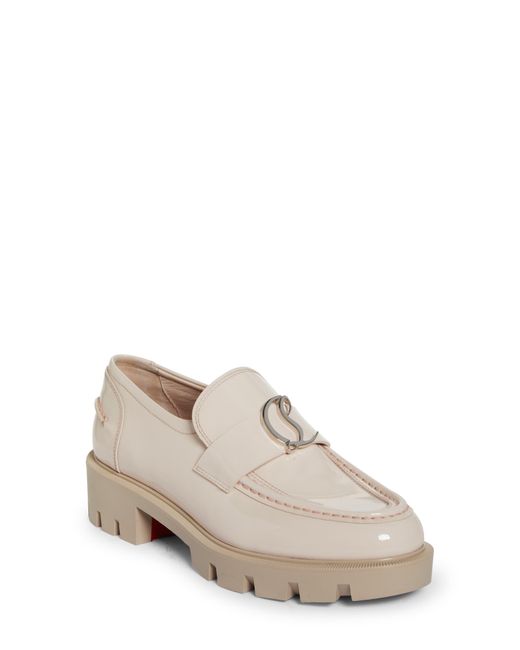 Christian Louboutin White Cl Loafer