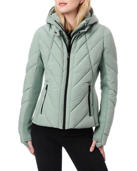 Chevron quilted puffer jacket bernardo Clearance