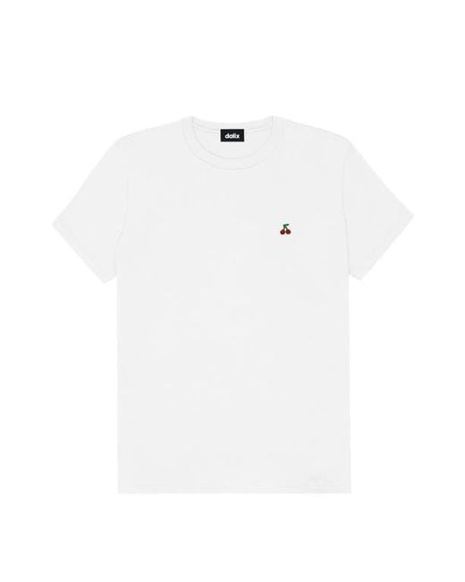 Alix White Lil Cherry Jersey Tee
