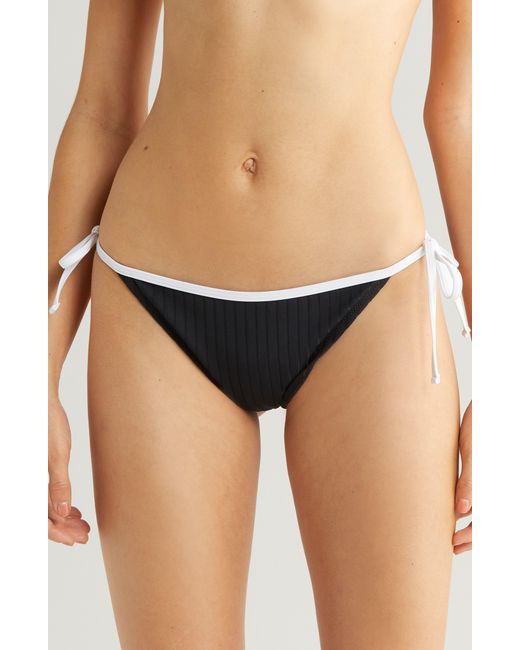 Solid & Striped Blue Iris Rib Bikini Bottoms