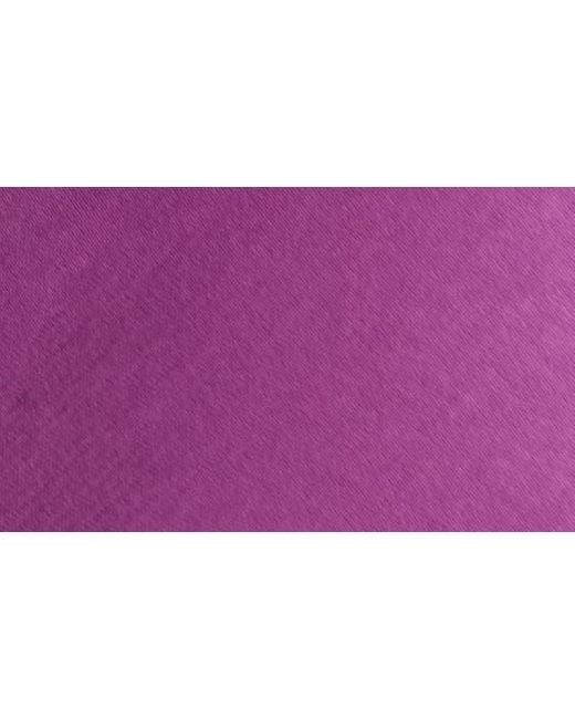Something New Purple Marie Satin Crop Halter Top