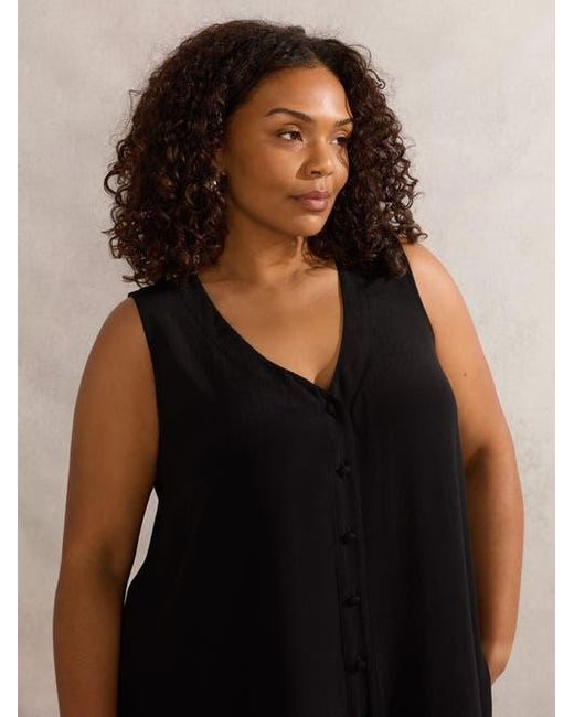 Live Unlimited Black Split Front Tunic