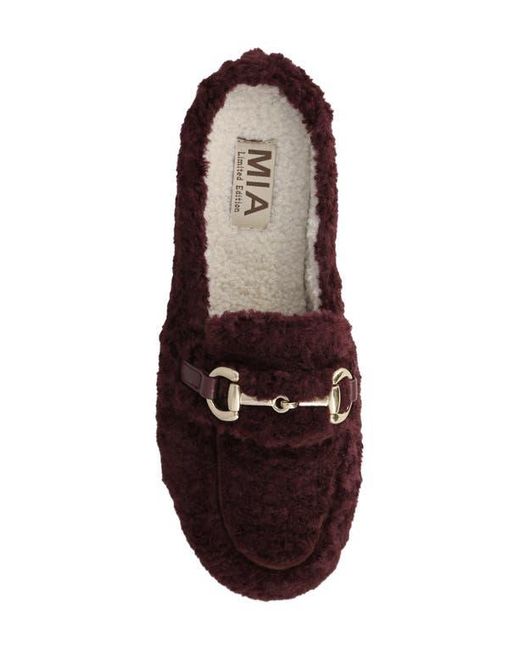 MIA Brown Cocoa Faux Shearling Slipper
