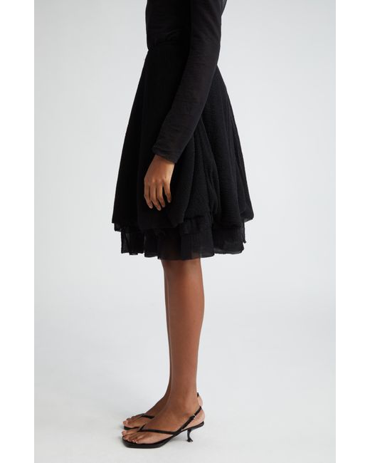Proenza Schouler Black Julia Micropleated Jersey Skirt