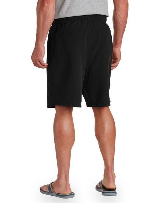 Harbor Bay by DXL Black Big & Tall Swim Trunks for men