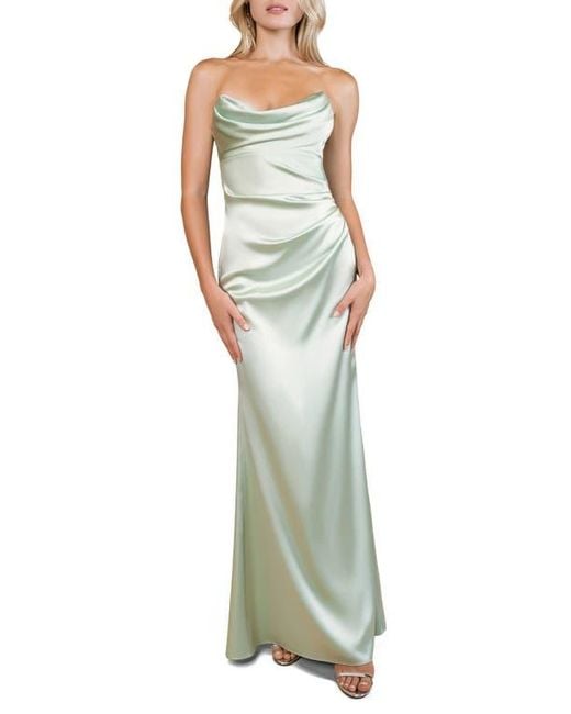 katie may green dress Green Country Chiffon Halter Neck Maxi Bridesmaid Dresses main image 1