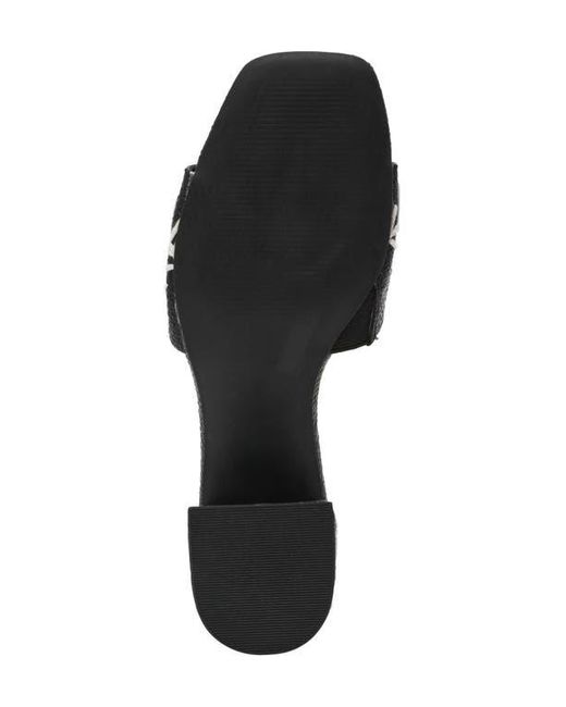 Anne Klein Black Dolls Block Heel Sandal