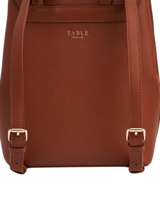 Fable England Brown Laura Small Backpack
