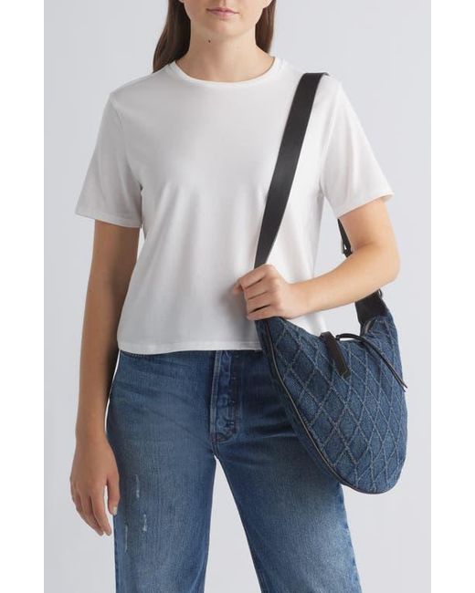 Rag & Bone Mini Spire Denim Hobo Bag in Blue | Lyst