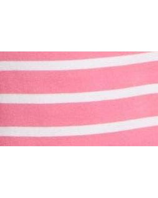 Tommy Bahama Pink Jovanna Stripe Half Zip Dress