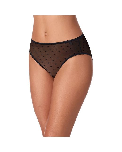 DKNY Brown Heart Mesh Bikini