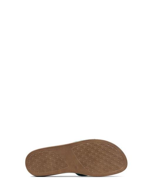 Donald J Pliner Blue Fifi Platform Wedge Flip Flop