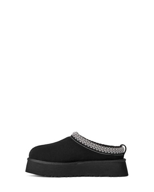 Ugg Black Tazz Ii Genuine Shearling Lined Platform Slipper