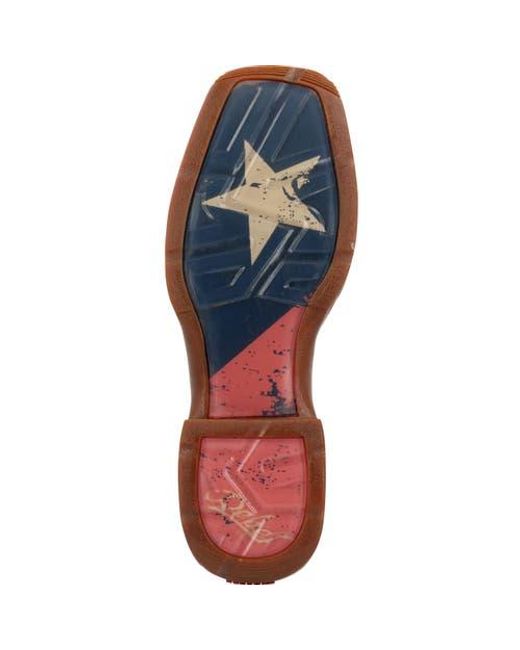 Durango Brown Texas Flag Western Boot for men