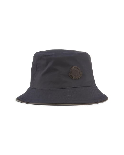 Moncler Gray Logo Bucket Hat for men